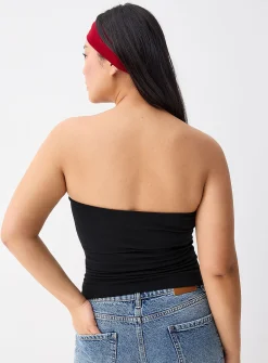 Organic cotton double-layer tube top
