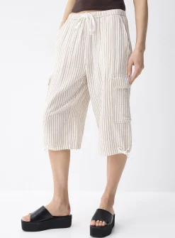 Organic cotton gauze Bermuda short