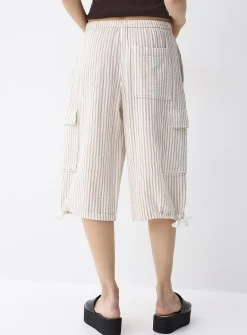 Organic cotton gauze Bermuda short