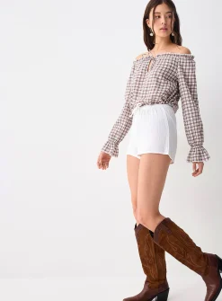 Organic cotton gauze mini short