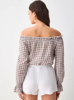 Organic cotton gauze mini short
