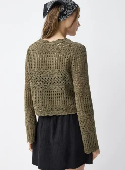 Organic cotton gauze miniskirt