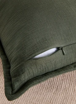 Organic cotton gauze removable-cover cushion