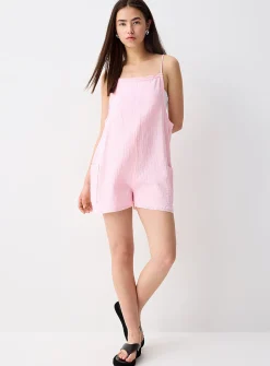 Organic cotton gauze romper