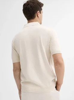 Organic cotton knit polo