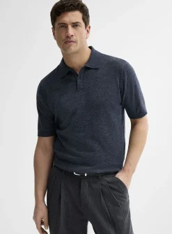 Organic cotton knit polo