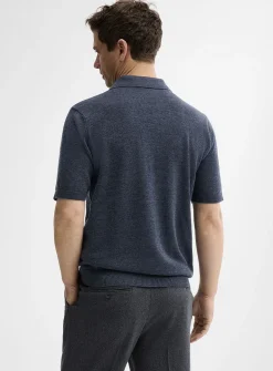 Organic cotton knit polo
