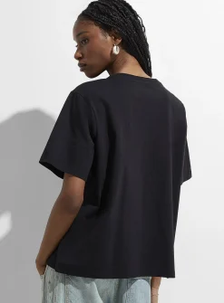 Organic cotton loose boxy-fit T-shirt