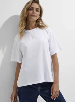 Organic cotton loose boxy-fit T-shirt