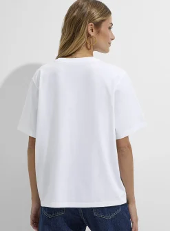 Organic cotton loose boxy-fit T-shirt