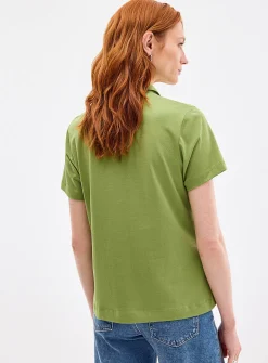 Organic cotton plain polo shirt