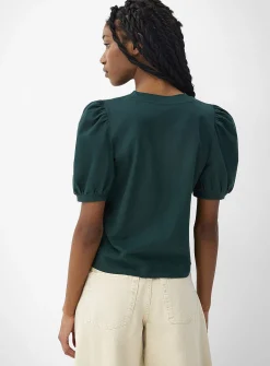 Organic cotton puff-sleeve T-shirt