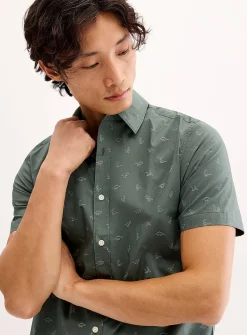 Outdoor mini-pattern shirt