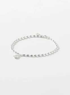 Oval medallion bubble-link bracelet