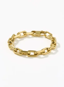 Oval-link solid bracelet