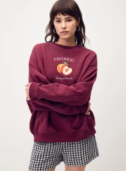 Oversized destination fleece sweatshirt