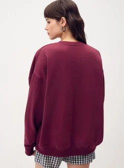Oversized destination fleece sweatshirt