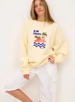 Oversized destination fleece sweatshirt
