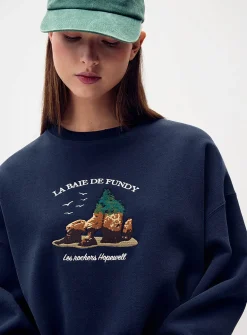 Oversized destination fleece sweatshirt
