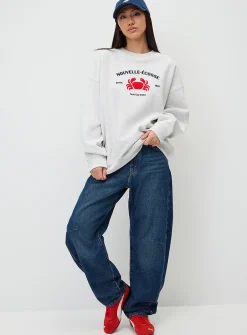 Oversized destination fleece sweatshirt