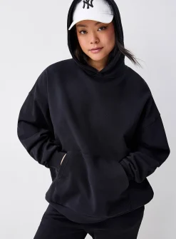 Oversized French terry hoodie
