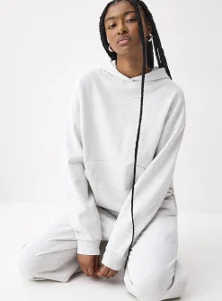 Oversized French terry hoodie