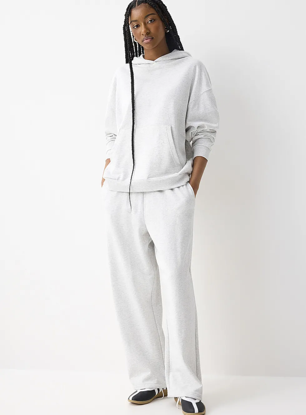 Oversized French terry hoodie