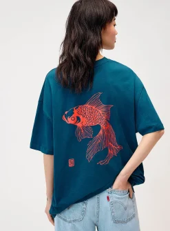 Oversized graphic-print T-shirt