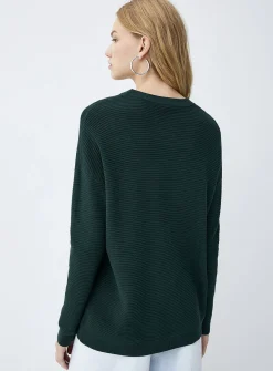 Oversized ottoman knit sweater