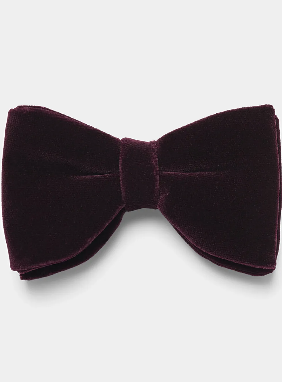 Oversized rich velvet bow tie