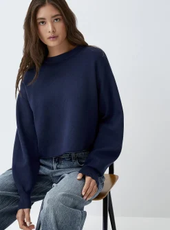 Oversized rolled-hem sweater