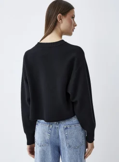 Oversized rolled-hem sweater