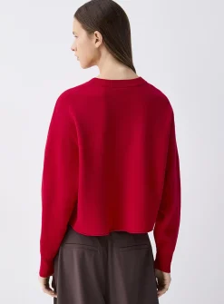 Oversized rolled-hem sweater