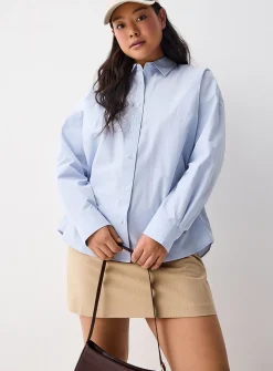 Oversized solid shirt
