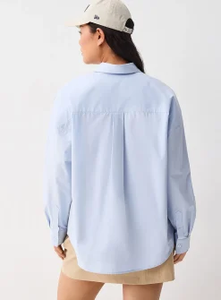 Oversized solid shirt