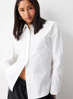 Oversized solid shirt