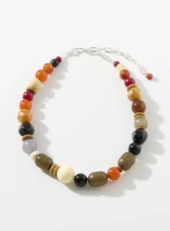 Oversized stone necklace