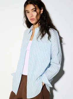 Oversized striped shirt