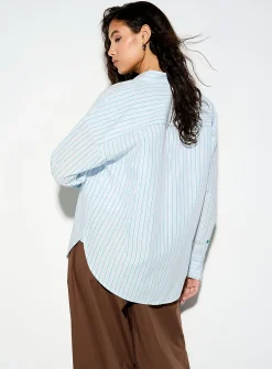 Oversized striped shirt
