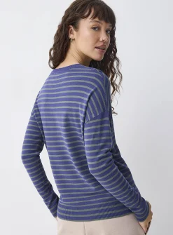 Oversized striped sweater