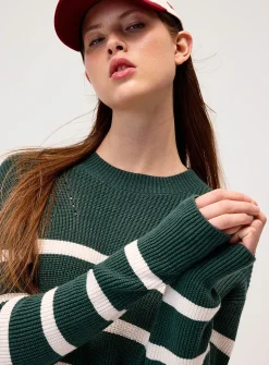 Oversized striped sweater