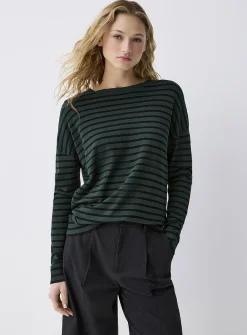 Oversized striped sweater