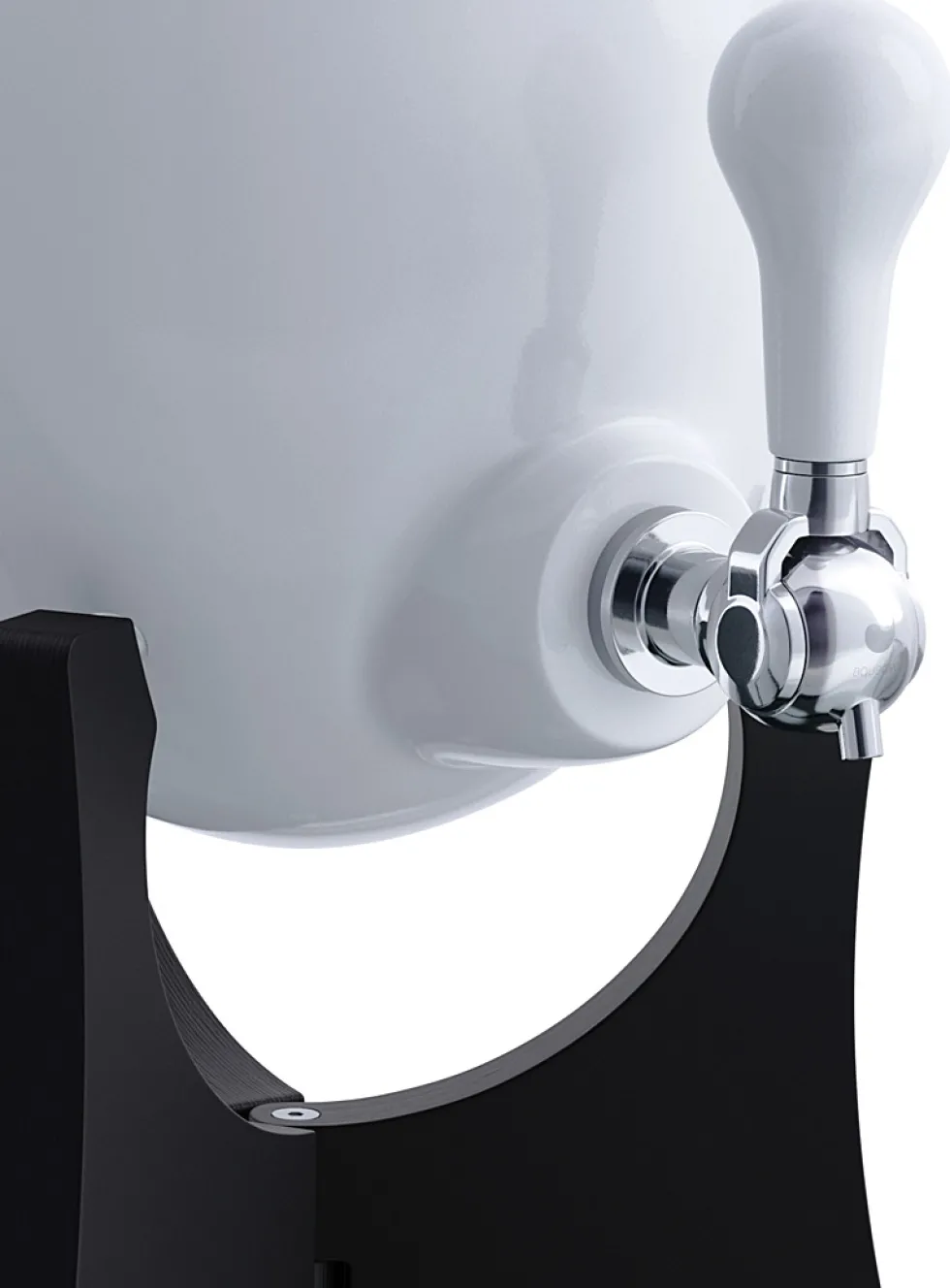 OVOPUR Lille water dispenser with black wooden base