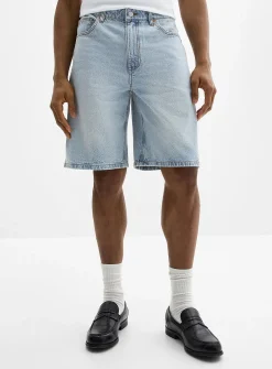 Pale blue denim jort