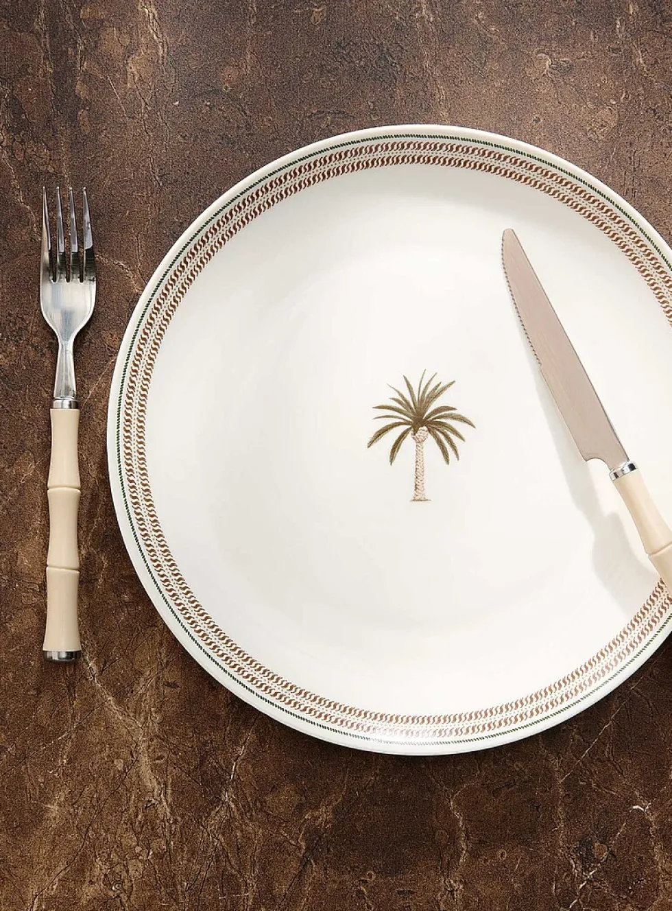 Palm tree large plate