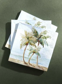 Palm trees paper napkins