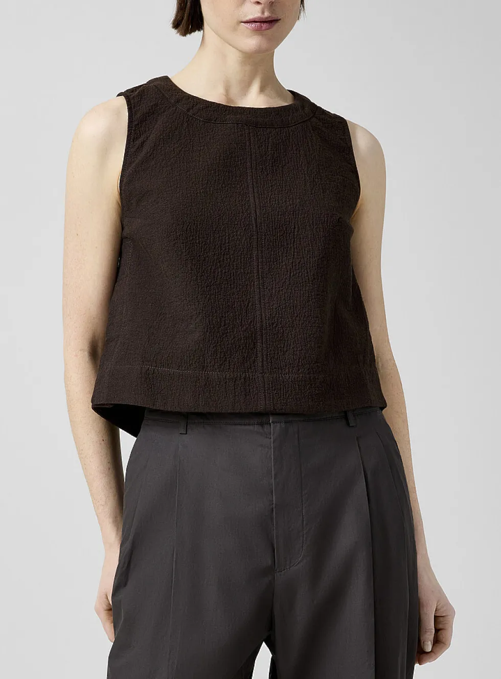 Pampa denim sleeveless top