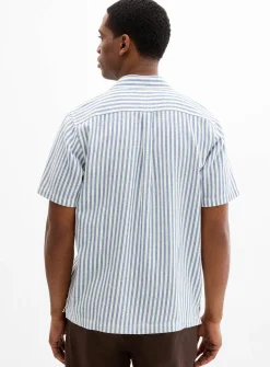 Parasol stripe camp shirt