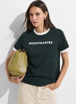 Parisian borough piped T-shirt