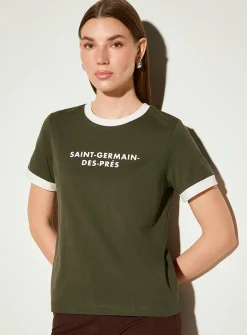 Parisian borough piped T-shirt